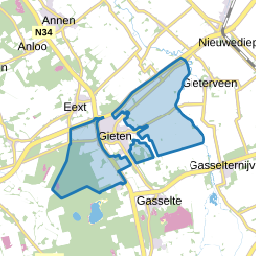 Verspreide huizen Gieten