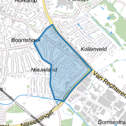 Bornsestraat en omgeving Zuid