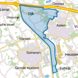 Verspreide huizen Asten west