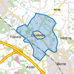 Verspreide huizen Zenderen