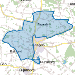 Verspreide huizen Hengelo en Noordink
