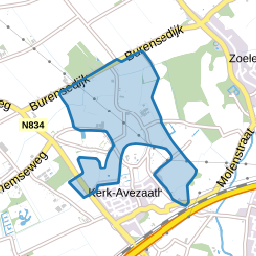 Verspreide huizen Kerk Avezaath