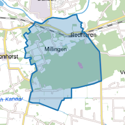 Verspreide huizen Millingen
