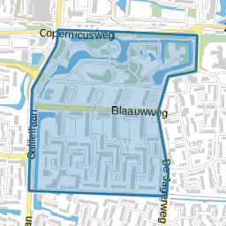 Blaauwweg en omgeving