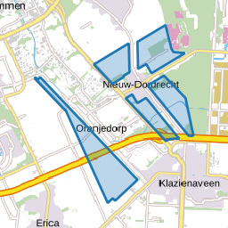Verspreide huizen Nieuw-Dordrecht