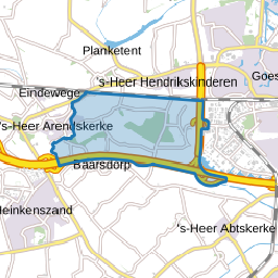 Verspreide huizen ten zuiden van 's-Heer-Hendrikskinderen