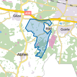Verspriede huizen Riel