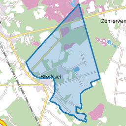Verspreide huizen ten oosten van Sterksel