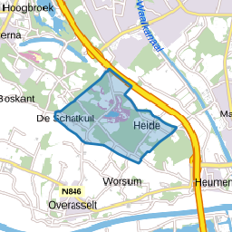 Verspreide huizen Valenberg en Heide