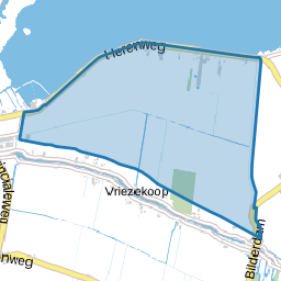 Verspreide huizen Vriezekoopse polder