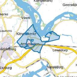 Verspreide huizen Arnemuiden
