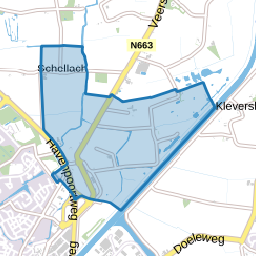 Verspreide huizen in het noordoosten