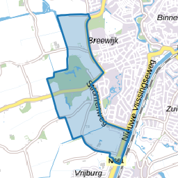 Verspreide huizen in het zuidwesten