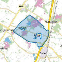 Verspreide huizen Hijken