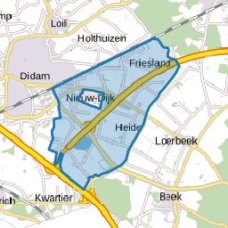 Verspreide huizen Nieuw-Dijk