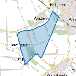 Verspreide huizen ten zuiden van Westerlee