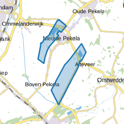 Verspreide huizen Nieuwe Pekela