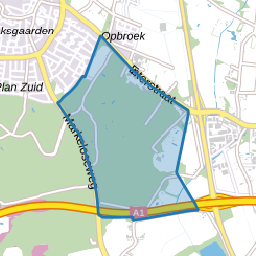 Verspreide huizen Nieuwland en omgeving