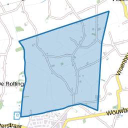 Verspreide huizen Wouw in het Noorden