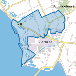 Verspreide huizen in het Noorden en Westen