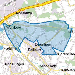 Verspreide huizen ten noorden van Berlicum