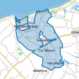 Verspreide huizen Nieuwvliet