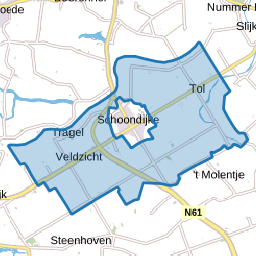 Verspreide huizen Schoondijke