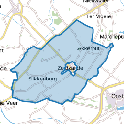 Verspreide huizen Zuidzande