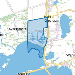 Verspreide huizen polder Giethoorn-Zuid