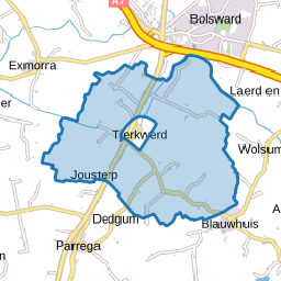 Verspreide huizen Tjerkwerd