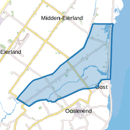 Verspreide huizen in de polder Het Noorden
