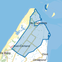 Verspreide huizen in de polders Eierland en Eendracht