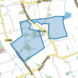 Verspreide huizen Winde