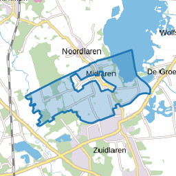 Verspreide huizen Midlaren