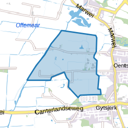 Verspreide huizen Oentsjerk