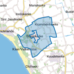 Verspreide huizen buiten recreatiegebied Biggekerke