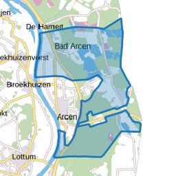 Verspreide huizen Arcen