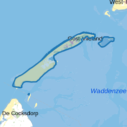 Verspreide huizen Vlieland