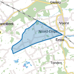 Verspreide huizen akkerbouwgebied Noord-Empe