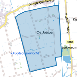 Verspreide huizen ten zuiden van Sebaldeburen