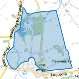 Verspreide huizen in de Weddermarke