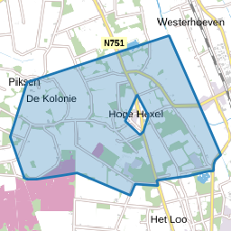 Verspreide huizen Hooge-Hexel