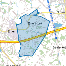 Verspreide huizen Enterbroek en omgeving