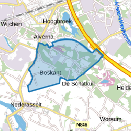 Verspreide huizen Heumenseweg-Boskant