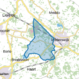 Verspreide huizen Corle en omgeving