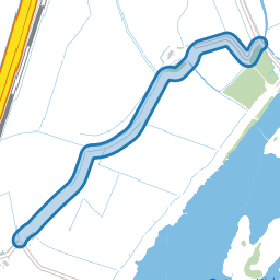 Fietspad langs den Engel