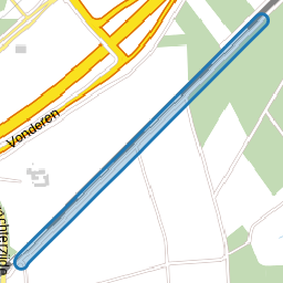 Weg langs Zuid zijde Spoor